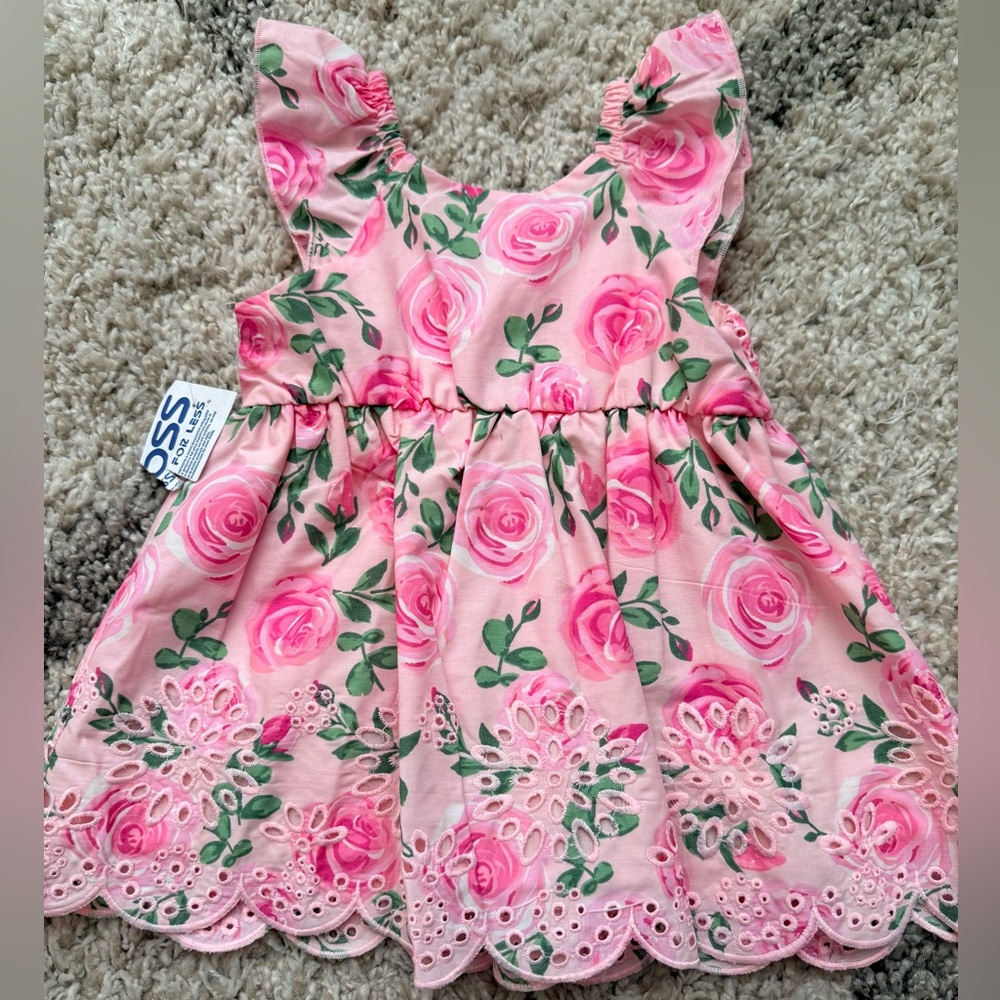 Floral Pink Kids Dress